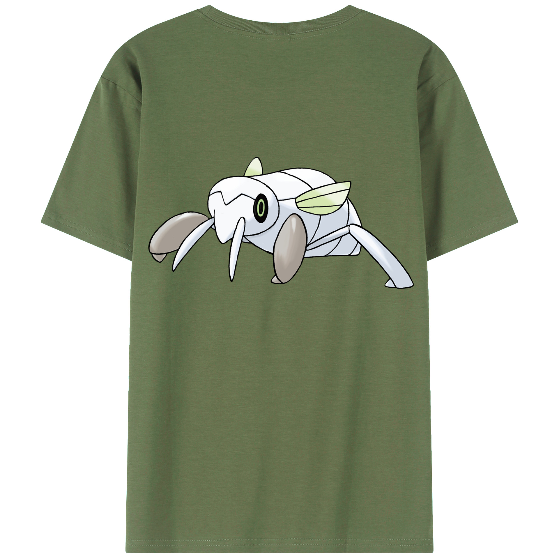 （画像用） ポケットモンスター Pokémon 綿100％ メンズ半袖Tシャツ（バックプリント） 通気性
